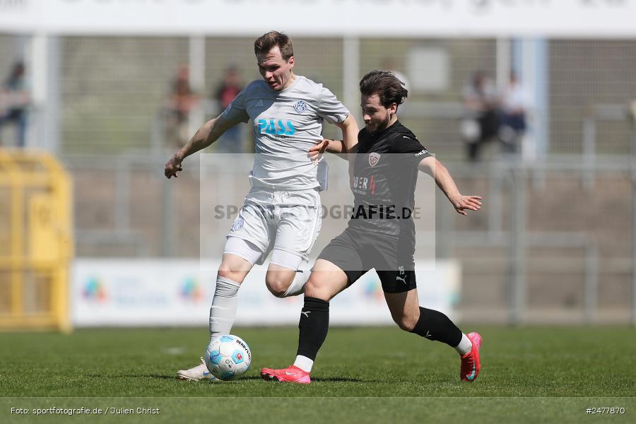 Stadion am Schönbusch, Aschaffenburg, 12.04.2025, sport, action, BFV, Fussball, 29. Spieltag, Regionalliga Bayern, TSV, SVA, TSV Buchbach, SV Viktoria Aschaffenburg - Bild-ID: 2477870 Stadion am Schönbusch, Aschaffenburg, 12.04.2025, sport, action, BFV, Fussball, 29. Spieltag, Regionalliga Bayern, TSV, SVA, TSV Buchbach, SV Viktoria Aschaffenburg - Bild-ID: 2477870