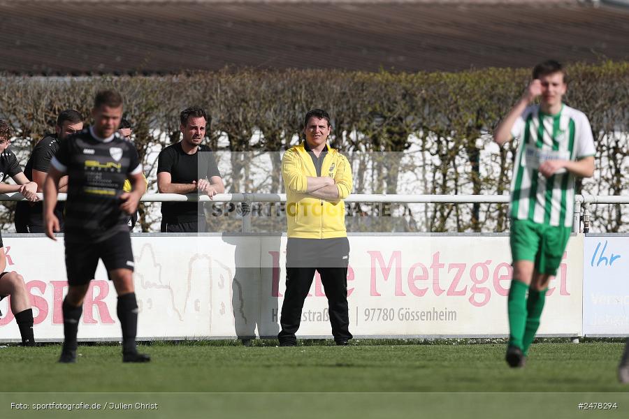 Sportgelände, Gössenheim, 13.04.2025, sport, action, BFV, Fussball, 25. Spieltag, Kreisklasse Würzburg Gr. 3, BCA, FCG, BSC Aura, FC Gössenheim - Bild-ID: 2478294