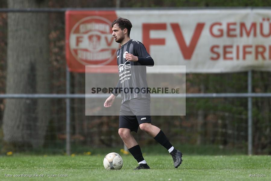 Sportgelände, Seifriedsburg, 13.04.2025, sport, action, BFV, Fussball, 25. Spieltag, Kreisliga Würzburg Gr. 2, TUS, FVGS, TuS Frammersbach II, FV Gemünden/Seifriedsburg - Bild-ID: 2478324 Sportgelände, Seifriedsburg, 13.04.2025, sport, action, BFV, Fussball, 25. Spieltag, Kreisliga Würzburg Gr. 2, TUS, FVGS, TuS Frammersbach II, FV Gemünden/Seifriedsburg - Bild-ID: 2478324