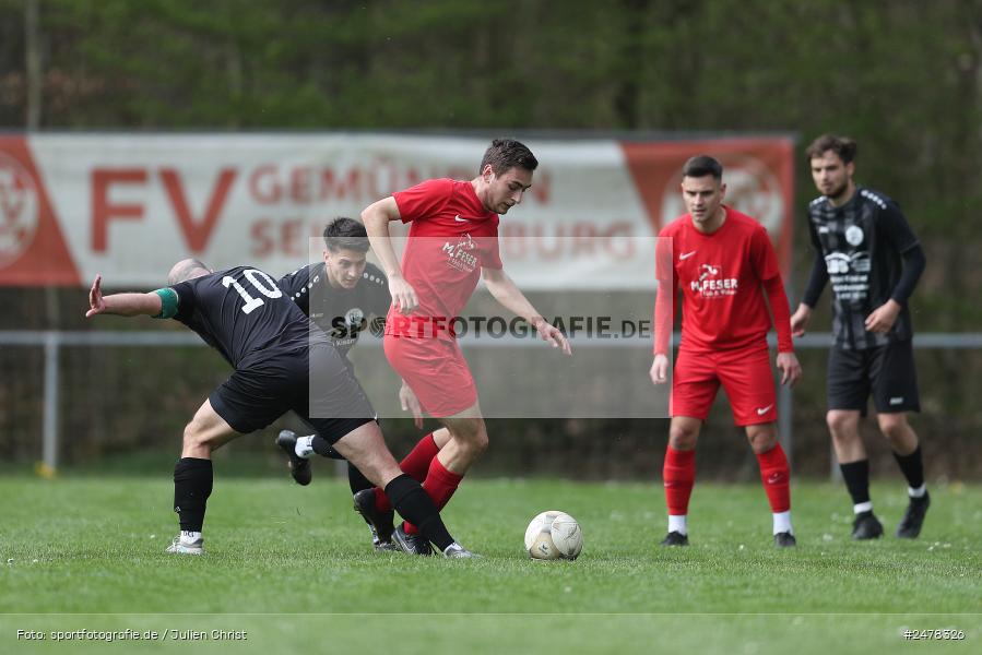 Sportgelände, Seifriedsburg, 13.04.2025, sport, action, BFV, Fussball, 25. Spieltag, Kreisliga Würzburg Gr. 2, TUS, FVGS, TuS Frammersbach II, FV Gemünden/Seifriedsburg - Bild-ID: 2478326 Sportgelände, Seifriedsburg, 13.04.2025, sport, action, BFV, Fussball, 25. Spieltag, Kreisliga Würzburg Gr. 2, TUS, FVGS, TuS Frammersbach II, FV Gemünden/Seifriedsburg - Bild-ID: 2478326