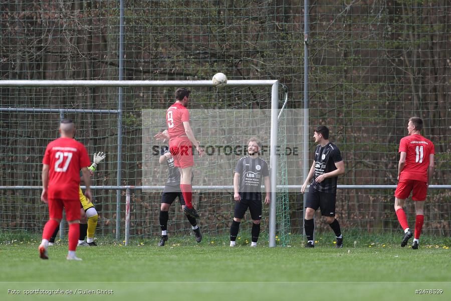 Sportgelände, Seifriedsburg, 13.04.2025, sport, action, BFV, Fussball, 25. Spieltag, Kreisliga Würzburg Gr. 2, TUS, FVGS, TuS Frammersbach II, FV Gemünden/Seifriedsburg - Bild-ID: 2478329 Sportgelände, Seifriedsburg, 13.04.2025, sport, action, BFV, Fussball, 25. Spieltag, Kreisliga Würzburg Gr. 2, TUS, FVGS, TuS Frammersbach II, FV Gemünden/Seifriedsburg - Bild-ID: 2478329
