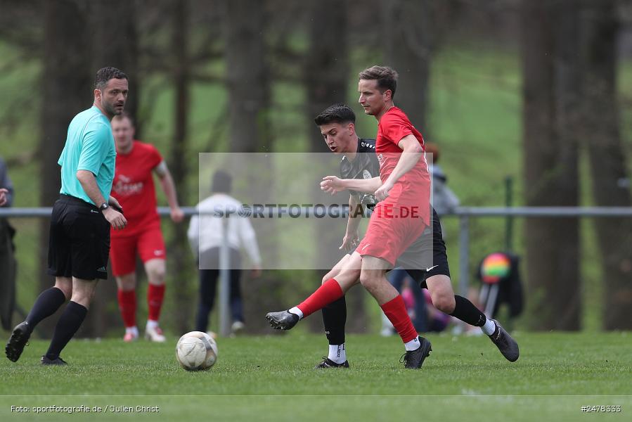 Sportgelände, Seifriedsburg, 13.04.2025, sport, action, BFV, Fussball, 25. Spieltag, Kreisliga Würzburg Gr. 2, TUS, FVGS, TuS Frammersbach II, FV Gemünden/Seifriedsburg - Bild-ID: 2478333 Sportgelände, Seifriedsburg, 13.04.2025, sport, action, BFV, Fussball, 25. Spieltag, Kreisliga Würzburg Gr. 2, TUS, FVGS, TuS Frammersbach II, FV Gemünden/Seifriedsburg - Bild-ID: 2478333