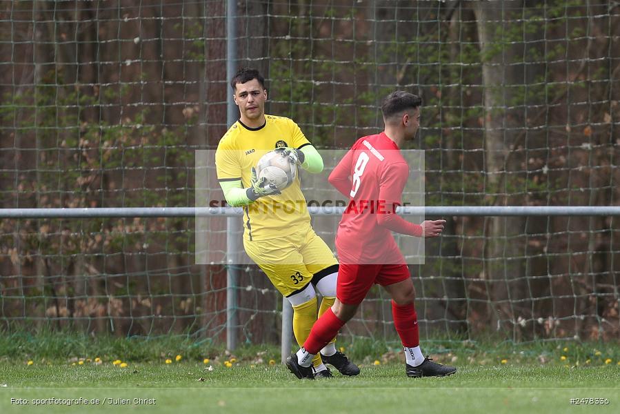 Sportgelände, Seifriedsburg, 13.04.2025, sport, action, BFV, Fussball, 25. Spieltag, Kreisliga Würzburg Gr. 2, TUS, FVGS, TuS Frammersbach II, FV Gemünden/Seifriedsburg - Bild-ID: 2478336 Sportgelände, Seifriedsburg, 13.04.2025, sport, action, BFV, Fussball, 25. Spieltag, Kreisliga Würzburg Gr. 2, TUS, FVGS, TuS Frammersbach II, FV Gemünden/Seifriedsburg - Bild-ID: 2478336