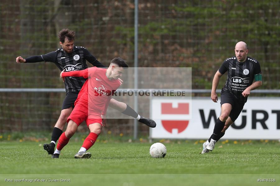 Sportgelände, Seifriedsburg, 13.04.2025, sport, action, BFV, Fussball, 25. Spieltag, Kreisliga Würzburg Gr. 2, TUS, FVGS, TuS Frammersbach II, FV Gemünden/Seifriedsburg - Bild-ID: 2478338 Sportgelände, Seifriedsburg, 13.04.2025, sport, action, BFV, Fussball, 25. Spieltag, Kreisliga Würzburg Gr. 2, TUS, FVGS, TuS Frammersbach II, FV Gemünden/Seifriedsburg - Bild-ID: 2478338