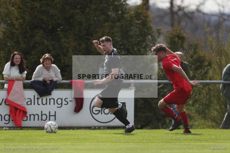 Sportgelände, Seifriedsburg, 13.04.2025, sport, action, BFV, Fussball, 25. Spieltag, Kreisliga Würzburg Gr. 2, TUS, FVGS, TuS Frammersbach II, FV Gemünden/Seifriedsburg - Bild-ID: 2478342 Sportgelände, Seifriedsburg, 13.04.2025, sport, action, BFV, Fussball, 25. Spieltag, Kreisliga Würzburg Gr. 2, TUS, FVGS, TuS Frammersbach II, FV Gemünden/Seifriedsburg - Bild-ID: 2478342
