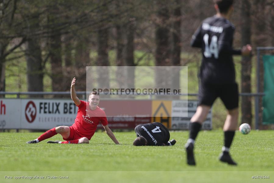 Sportgelände, Seifriedsburg, 13.04.2025, sport, action, BFV, Fussball, 25. Spieltag, Kreisliga Würzburg Gr. 2, TUS, FVGS, TuS Frammersbach II, FV Gemünden/Seifriedsburg - Bild-ID: 2478344 Sportgelände, Seifriedsburg, 13.04.2025, sport, action, BFV, Fussball, 25. Spieltag, Kreisliga Würzburg Gr. 2, TUS, FVGS, TuS Frammersbach II, FV Gemünden/Seifriedsburg - Bild-ID: 2478344