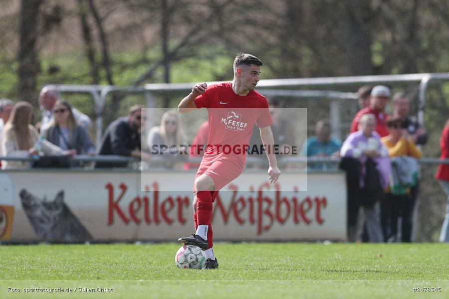 Sportgelände, Seifriedsburg, 13.04.2025, sport, action, BFV, Fussball, 25. Spieltag, Kreisliga Würzburg Gr. 2, TUS, FVGS, TuS Frammersbach II, FV Gemünden/Seifriedsburg - Bild-ID: 2478345 Sportgelände, Seifriedsburg, 13.04.2025, sport, action, BFV, Fussball, 25. Spieltag, Kreisliga Würzburg Gr. 2, TUS, FVGS, TuS Frammersbach II, FV Gemünden/Seifriedsburg - Bild-ID: 2478345