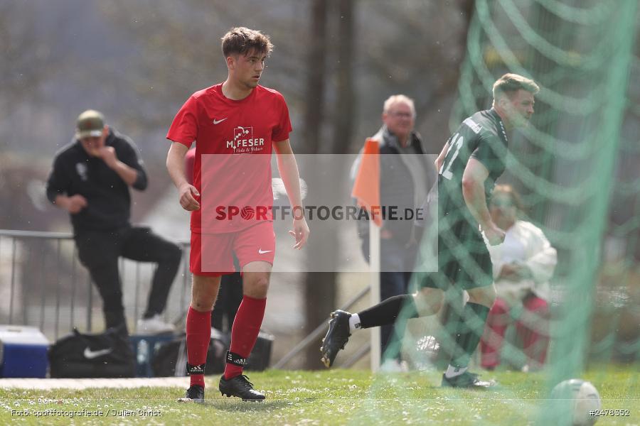 Sportgelände, Seifriedsburg, 13.04.2025, sport, action, BFV, Fussball, 25. Spieltag, Kreisliga Würzburg Gr. 2, TUS, FVGS, TuS Frammersbach II, FV Gemünden/Seifriedsburg - Bild-ID: 2478352 Sportgelände, Seifriedsburg, 13.04.2025, sport, action, BFV, Fussball, 25. Spieltag, Kreisliga Würzburg Gr. 2, TUS, FVGS, TuS Frammersbach II, FV Gemünden/Seifriedsburg - Bild-ID: 2478352