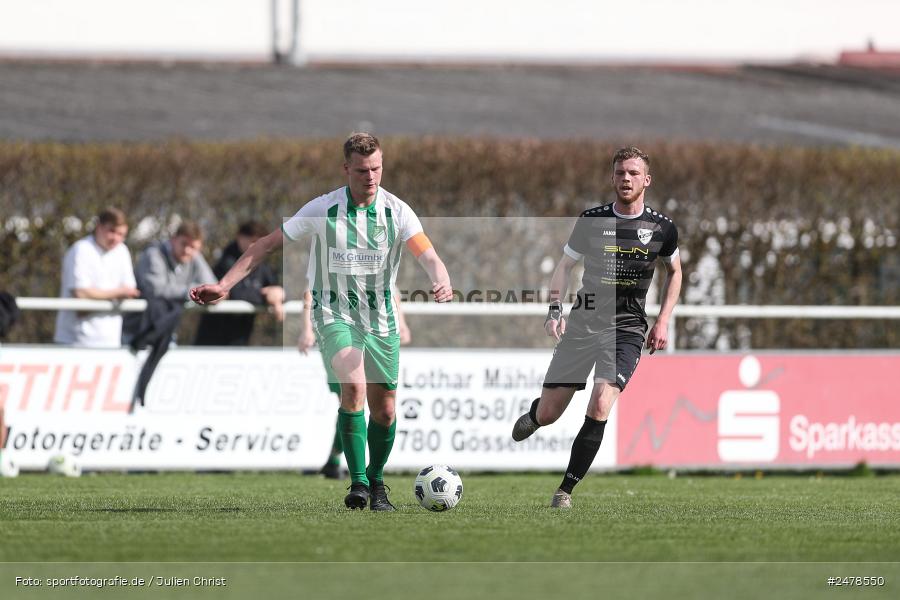 sport, action, Sportgelände, Kreisklasse Würzburg Gr. 3, Gössenheim, Fussball, FCG, FC Gössenheim, BSC Aura, BFV, BCA, 25. Spieltag, 13.04.2025 - Bild-ID: 2478550