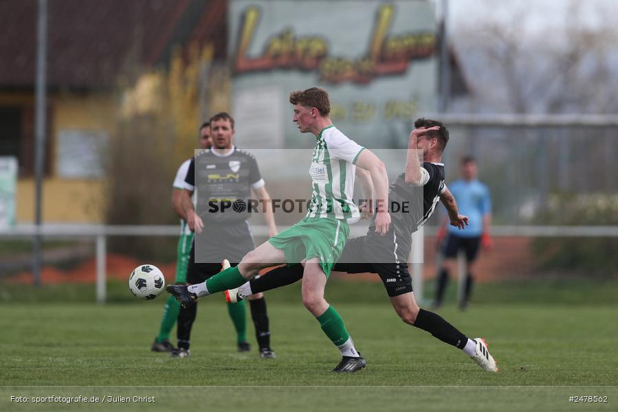 sport, action, Sportgelände, Kreisklasse Würzburg Gr. 3, Gössenheim, Fussball, FCG, FC Gössenheim, BSC Aura, BFV, BCA, 25. Spieltag, 13.04.2025 - Bild-ID: 2478562