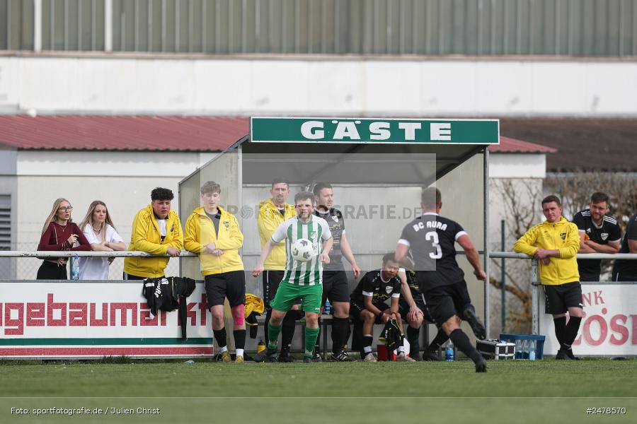 sport, action, Sportgelände, Kreisklasse Würzburg Gr. 3, Gössenheim, Fussball, FCG, FC Gössenheim, BSC Aura, BFV, BCA, 25. Spieltag, 13.04.2025 - Bild-ID: 2478570