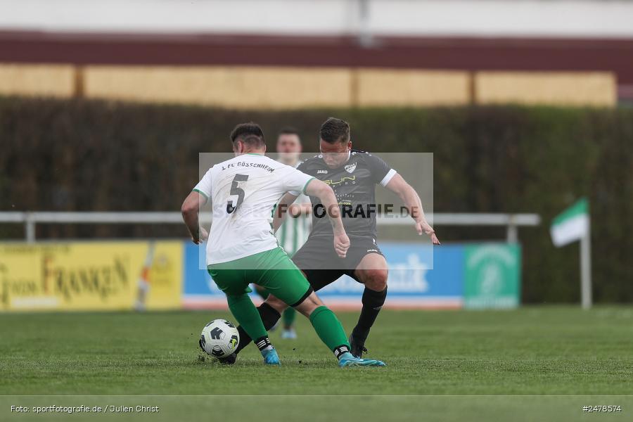 sport, action, Sportgelände, Kreisklasse Würzburg Gr. 3, Gössenheim, Fussball, FCG, FC Gössenheim, BSC Aura, BFV, BCA, 25. Spieltag, 13.04.2025 - Bild-ID: 2478574