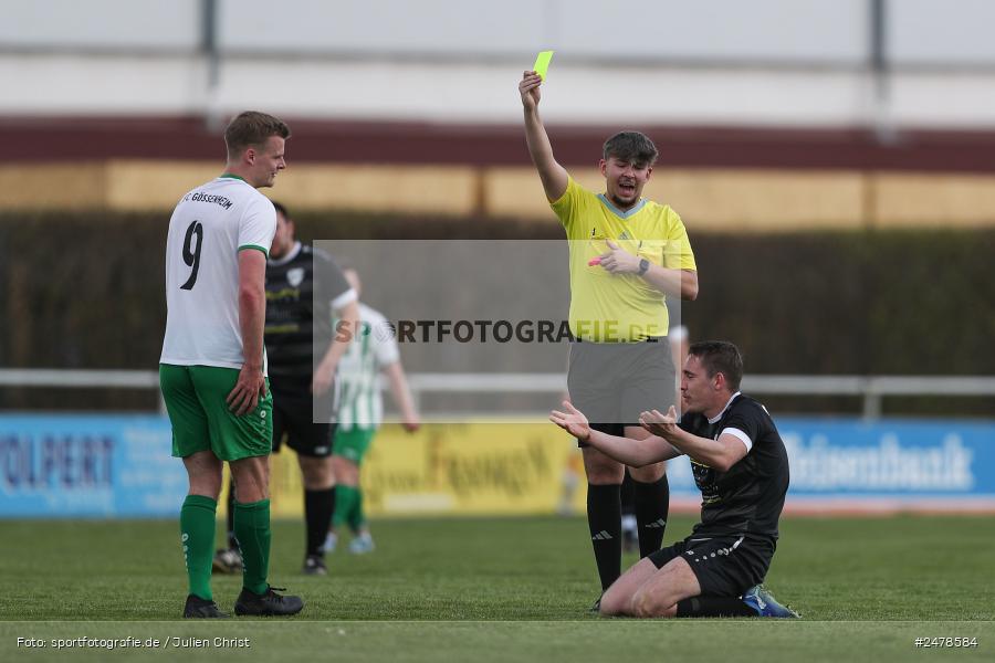sport, action, Sportgelände, Kreisklasse Würzburg Gr. 3, Gössenheim, Fussball, FCG, FC Gössenheim, BSC Aura, BFV, BCA, 25. Spieltag, 13.04.2025 - Bild-ID: 2478584