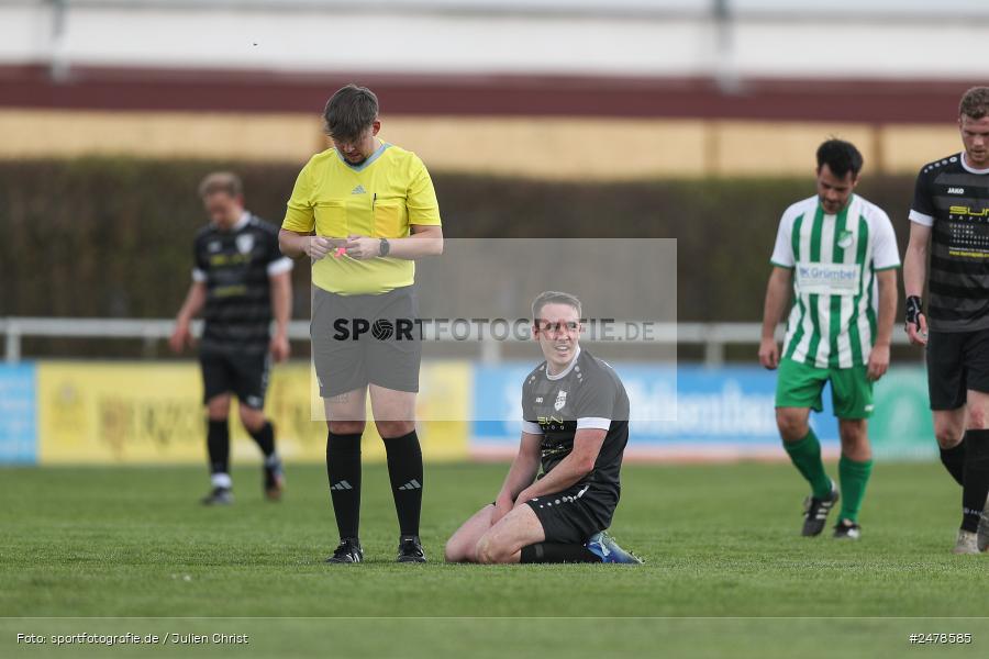 sport, action, Sportgelände, Kreisklasse Würzburg Gr. 3, Gössenheim, Fussball, FCG, FC Gössenheim, BSC Aura, BFV, BCA, 25. Spieltag, 13.04.2025 - Bild-ID: 2478585