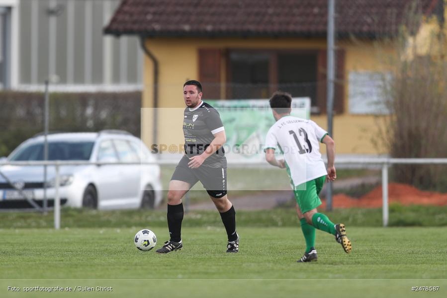 sport, action, Sportgelände, Kreisklasse Würzburg Gr. 3, Gössenheim, Fussball, FCG, FC Gössenheim, BSC Aura, BFV, BCA, 25. Spieltag, 13.04.2025 - Bild-ID: 2478587