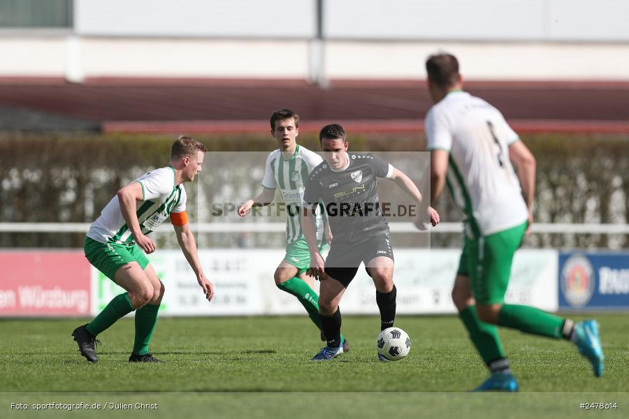 sport, action, Sportgelände, Kreisklasse Würzburg Gr. 3, Gössenheim, Fussball, FCG, FC Gössenheim, BSC Aura, BFV, BCA, 25. Spieltag, 13.04.2025 - Bild-ID: 2478614