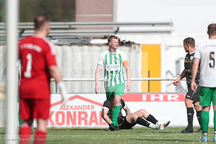 sport, action, Sportgelände, Kreisklasse Würzburg Gr. 3, Gössenheim, Fussball, FCG, FC Gössenheim, BSC Aura, BFV, BCA, 25. Spieltag, 13.04.2025 - Bild-ID: 2478615