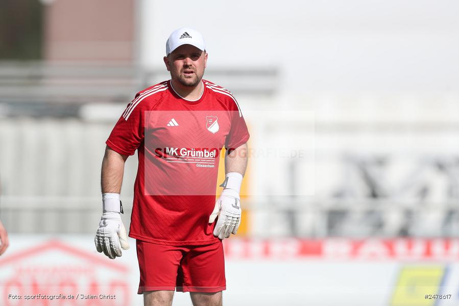 sport, action, Sportgelände, Kreisklasse Würzburg Gr. 3, Gössenheim, Fussball, FCG, FC Gössenheim, BSC Aura, BFV, BCA, 25. Spieltag, 13.04.2025 - Bild-ID: 2478617