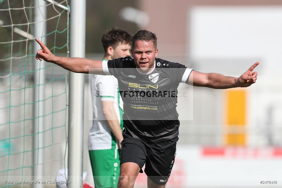 sport, action, Sportgelände, Kreisklasse Würzburg Gr. 3, Gössenheim, Fussball, FCG, FC Gössenheim, BSC Aura, BFV, BCA, 25. Spieltag, 13.04.2025 - Bild-ID: 2478618