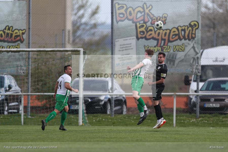 sport, action, Sportgelände, Kreisklasse Würzburg Gr. 3, Gössenheim, Fussball, FCG, FC Gössenheim, BSC Aura, BFV, BCA, 25. Spieltag, 13.04.2025 - Bild-ID: 2478624