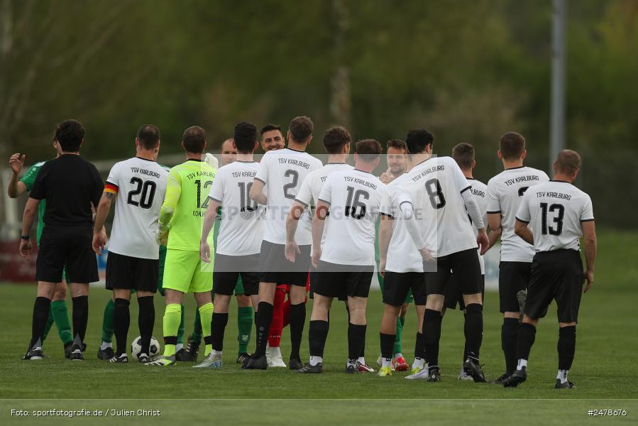 Fundamentum Sportpark, Karlburg, 16.04.2025, sport, action, BFV, Fussball, 25. Spieltag, Kreisliga Würzburg Gr. 2, FVT, TSV, FV Thüngersheim, TSV Karlburg II - Bild-ID: 2478676