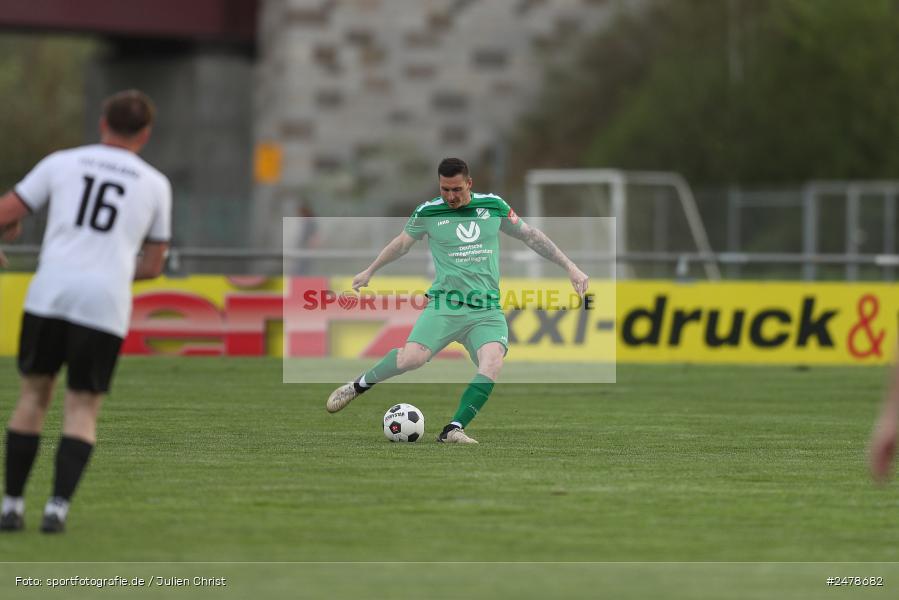 Fundamentum Sportpark, Karlburg, 16.04.2025, sport, action, BFV, Fussball, 25. Spieltag, Kreisliga Würzburg Gr. 2, FVT, TSV, FV Thüngersheim, TSV Karlburg II - Bild-ID: 2478682