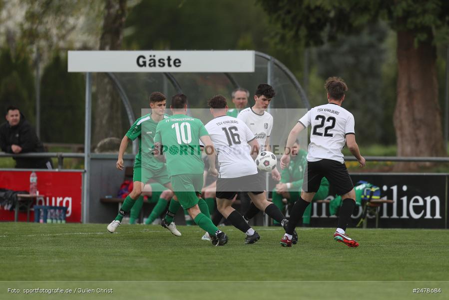 Fundamentum Sportpark, Karlburg, 16.04.2025, sport, action, BFV, Fussball, 25. Spieltag, Kreisliga Würzburg Gr. 2, FVT, TSV, FV Thüngersheim, TSV Karlburg II - Bild-ID: 2478684