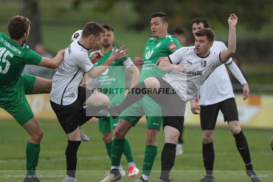 Fundamentum Sportpark, Karlburg, 16.04.2025, sport, action, BFV, Fussball, 25. Spieltag, Kreisliga Würzburg Gr. 2, FVT, TSV, FV Thüngersheim, TSV Karlburg II - Bild-ID: 2478685