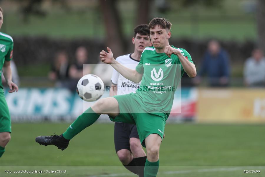 Fundamentum Sportpark, Karlburg, 16.04.2025, sport, action, BFV, Fussball, 25. Spieltag, Kreisliga Würzburg Gr. 2, FVT, TSV, FV Thüngersheim, TSV Karlburg II - Bild-ID: 2478699