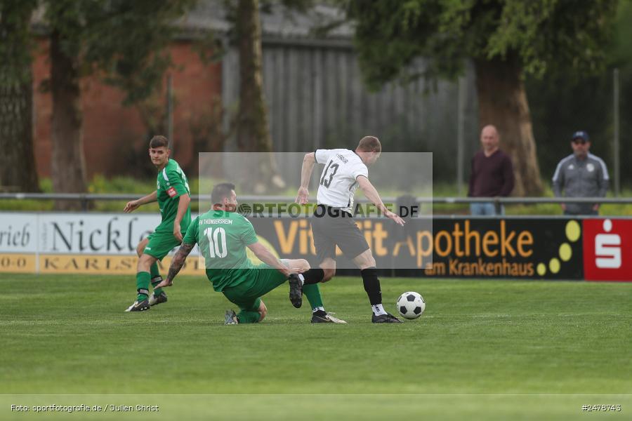 Fundamentum Sportpark, Karlburg, 16.04.2025, sport, action, BFV, Fussball, 25. Spieltag, Kreisliga Würzburg Gr. 2, FVT, TSV, FV Thüngersheim, TSV Karlburg II - Bild-ID: 2478743