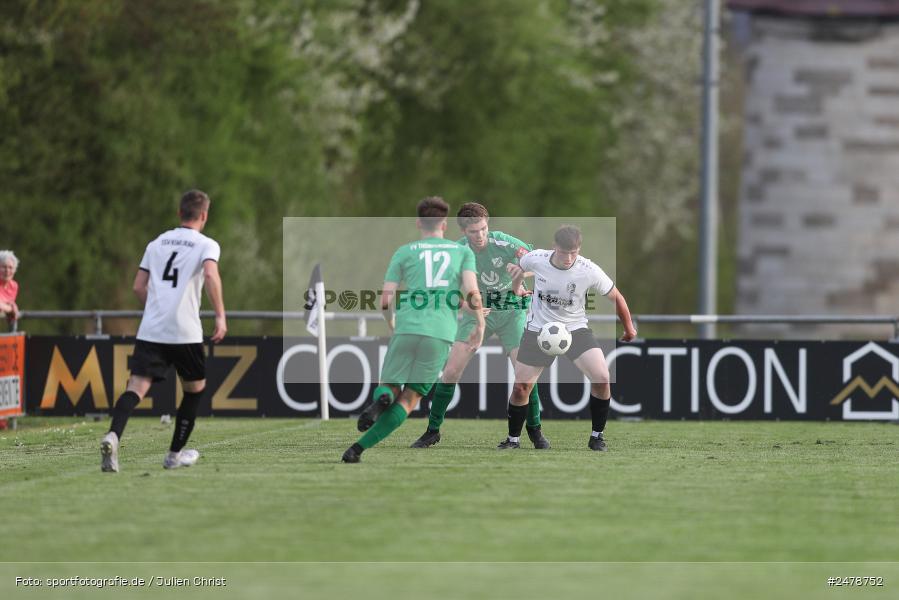 Fundamentum Sportpark, Karlburg, 16.04.2025, sport, action, BFV, Fussball, 25. Spieltag, Kreisliga Würzburg Gr. 2, FVT, TSV, FV Thüngersheim, TSV Karlburg II - Bild-ID: 2478752