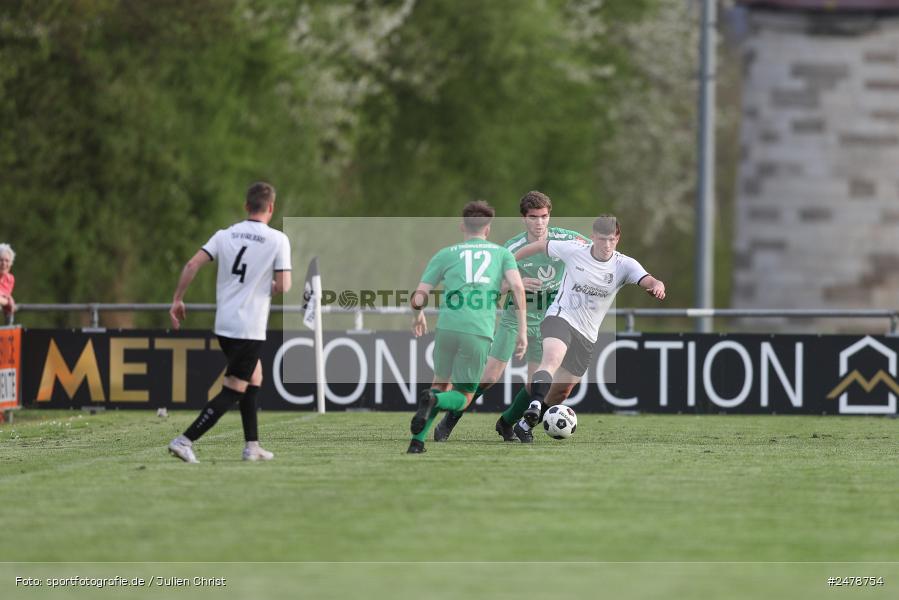 Fundamentum Sportpark, Karlburg, 16.04.2025, sport, action, BFV, Fussball, 25. Spieltag, Kreisliga Würzburg Gr. 2, FVT, TSV, FV Thüngersheim, TSV Karlburg II - Bild-ID: 2478754