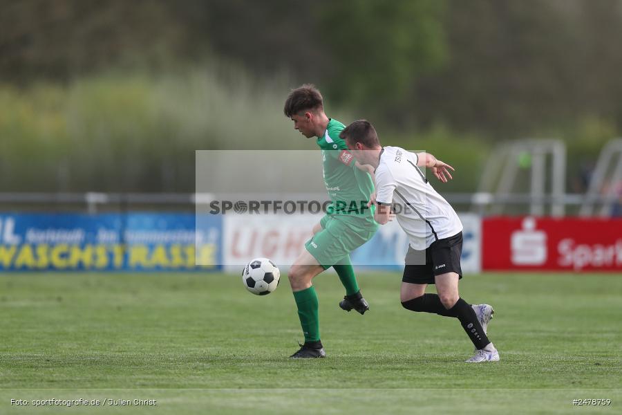 Fundamentum Sportpark, Karlburg, 16.04.2025, sport, action, BFV, Fussball, 25. Spieltag, Kreisliga Würzburg Gr. 2, FVT, TSV, FV Thüngersheim, TSV Karlburg II - Bild-ID: 2478759