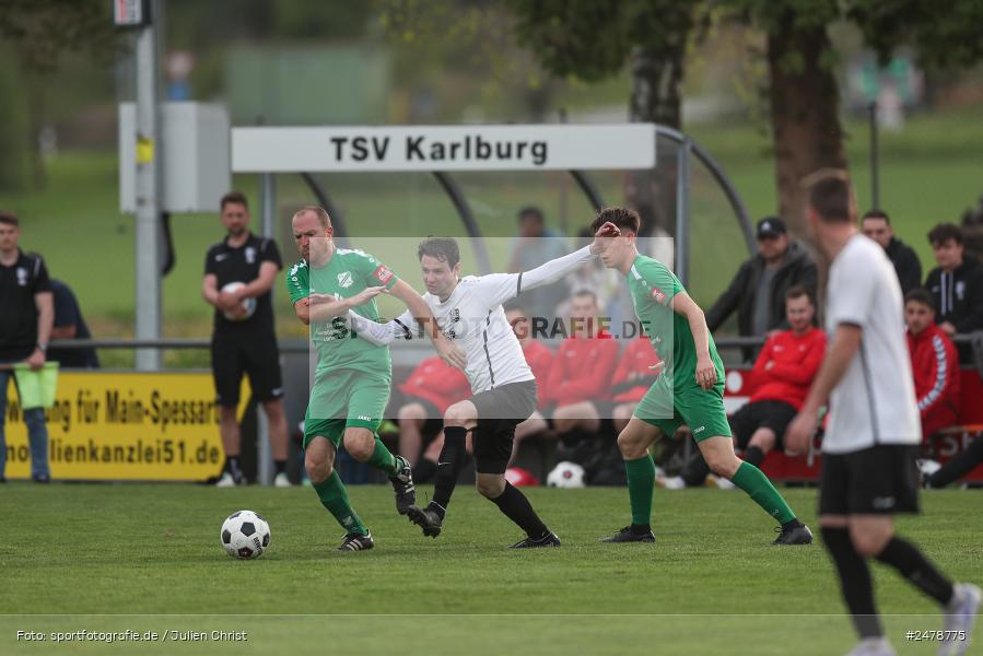 Fundamentum Sportpark, Karlburg, 16.04.2025, sport, action, BFV, Fussball, 25. Spieltag, Kreisliga Würzburg Gr. 2, FVT, TSV, FV Thüngersheim, TSV Karlburg II - Bild-ID: 2478775
