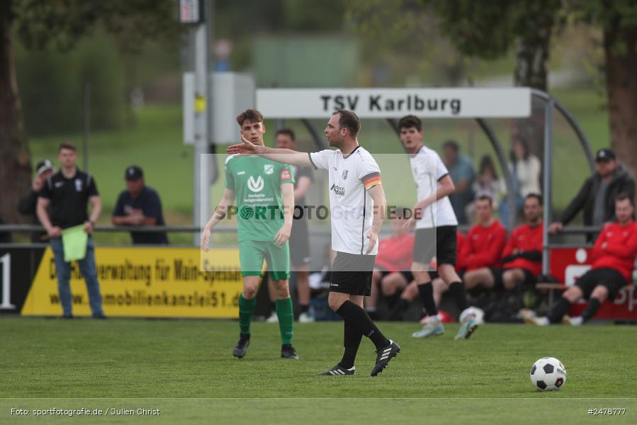 Fundamentum Sportpark, Karlburg, 16.04.2025, sport, action, BFV, Fussball, 25. Spieltag, Kreisliga Würzburg Gr. 2, FVT, TSV, FV Thüngersheim, TSV Karlburg II - Bild-ID: 2478777