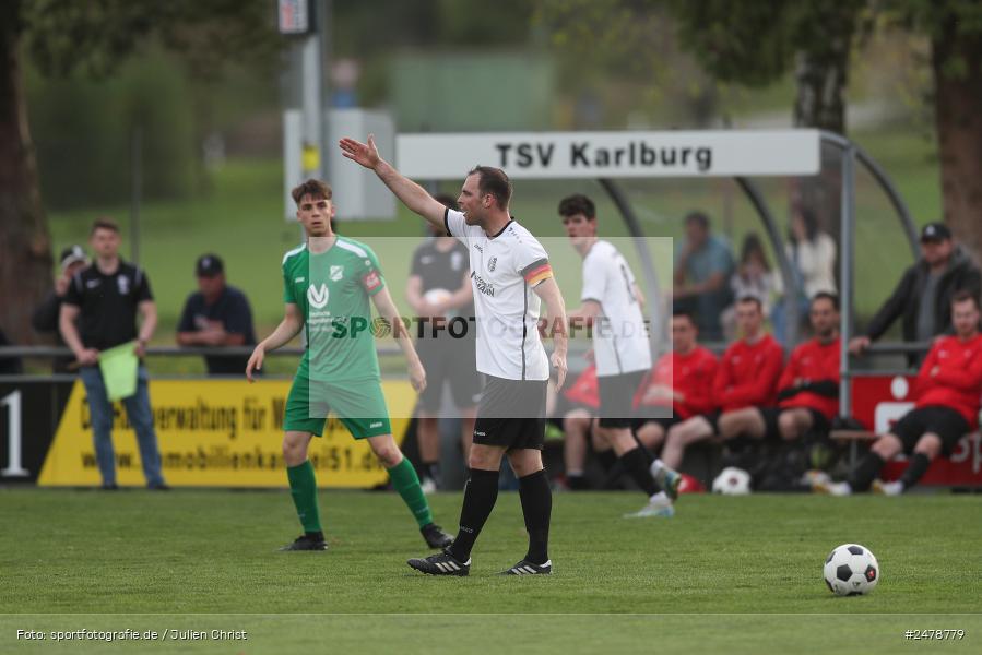 Fundamentum Sportpark, Karlburg, 16.04.2025, sport, action, BFV, Fussball, 25. Spieltag, Kreisliga Würzburg Gr. 2, FVT, TSV, FV Thüngersheim, TSV Karlburg II - Bild-ID: 2478779
