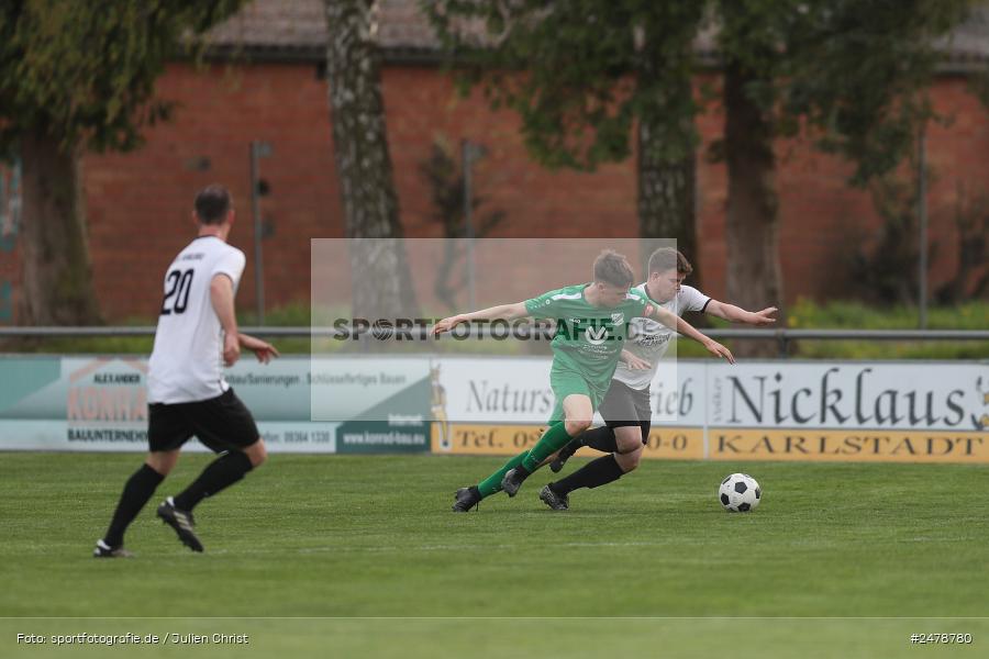 Fundamentum Sportpark, Karlburg, 16.04.2025, sport, action, BFV, Fussball, 25. Spieltag, Kreisliga Würzburg Gr. 2, FVT, TSV, FV Thüngersheim, TSV Karlburg II - Bild-ID: 2478780