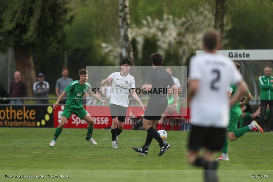 Fundamentum Sportpark, Karlburg, 16.04.2025, sport, action, BFV, Fussball, 25. Spieltag, Kreisliga Würzburg Gr. 2, FVT, TSV, FV Thüngersheim, TSV Karlburg II - Bild-ID: 2478789