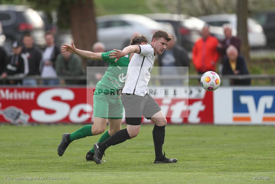 Fundamentum Sportpark, Karlburg, 16.04.2025, sport, action, BFV, Fussball, 25. Spieltag, Kreisliga Würzburg Gr. 2, FVT, TSV, FV Thüngersheim, TSV Karlburg II - Bild-ID: 2478801