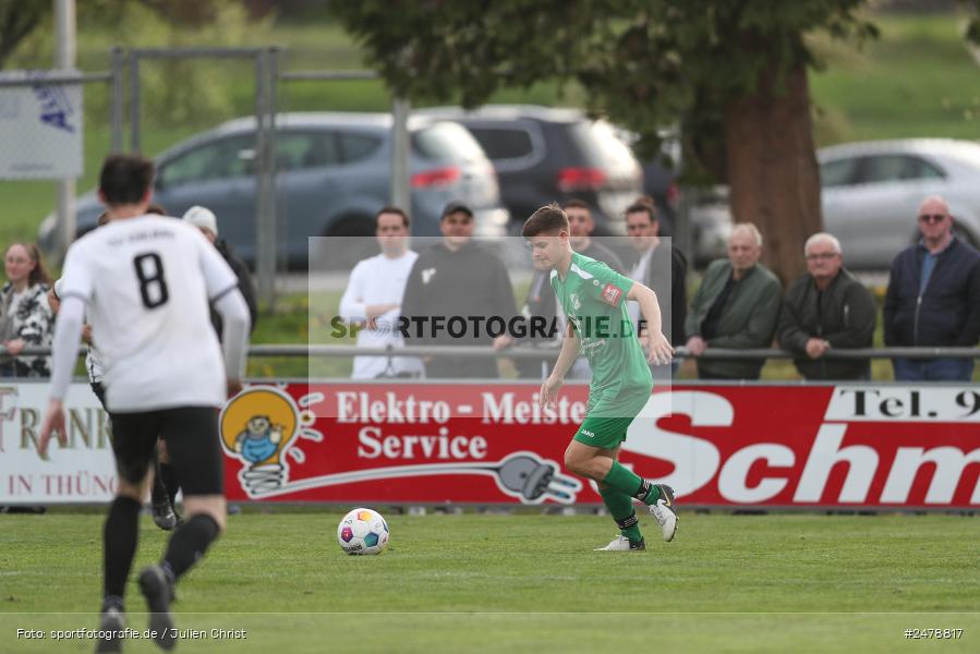 Fundamentum Sportpark, Karlburg, 16.04.2025, sport, action, BFV, Fussball, 25. Spieltag, Kreisliga Würzburg Gr. 2, FVT, TSV, FV Thüngersheim, TSV Karlburg II - Bild-ID: 2478817