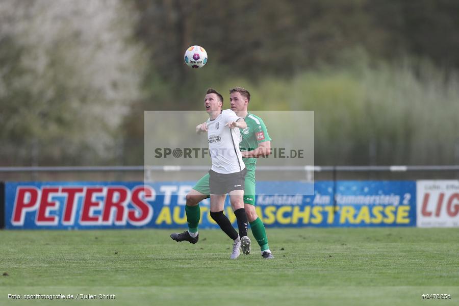 Fundamentum Sportpark, Karlburg, 16.04.2025, sport, action, BFV, Fussball, 25. Spieltag, Kreisliga Würzburg Gr. 2, FVT, TSV, FV Thüngersheim, TSV Karlburg II - Bild-ID: 2478836