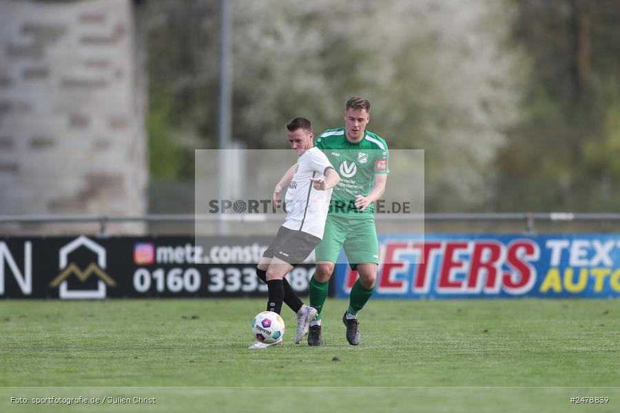 Fundamentum Sportpark, Karlburg, 16.04.2025, sport, action, BFV, Fussball, 25. Spieltag, Kreisliga Würzburg Gr. 2, FVT, TSV, FV Thüngersheim, TSV Karlburg II - Bild-ID: 2478839