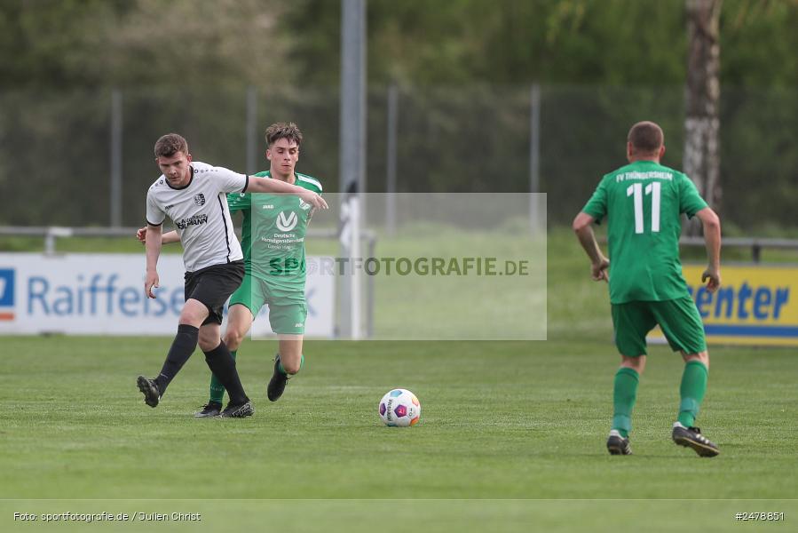 Fundamentum Sportpark, Karlburg, 16.04.2025, sport, action, BFV, Fussball, 25. Spieltag, Kreisliga Würzburg Gr. 2, FVT, TSV, FV Thüngersheim, TSV Karlburg II - Bild-ID: 2478851
