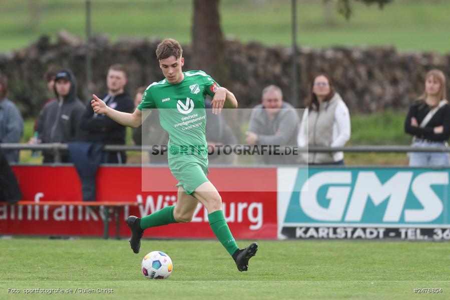 Fundamentum Sportpark, Karlburg, 16.04.2025, sport, action, BFV, Fussball, 25. Spieltag, Kreisliga Würzburg Gr. 2, FVT, TSV, FV Thüngersheim, TSV Karlburg II - Bild-ID: 2478854