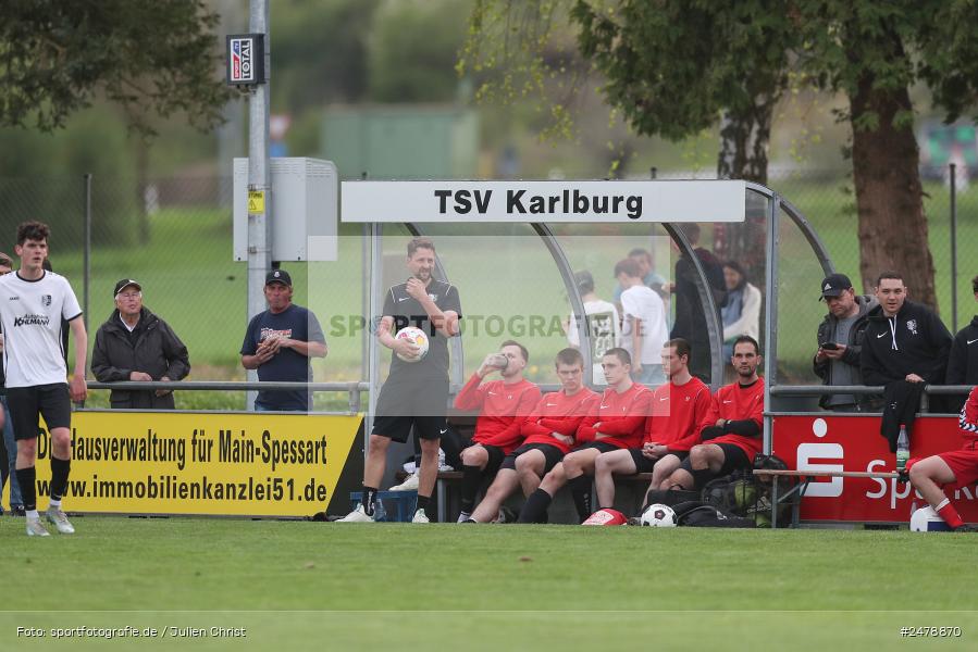 Fundamentum Sportpark, Karlburg, 16.04.2025, sport, action, BFV, Fussball, 25. Spieltag, Kreisliga Würzburg Gr. 2, FVT, TSV, FV Thüngersheim, TSV Karlburg II - Bild-ID: 2478870
