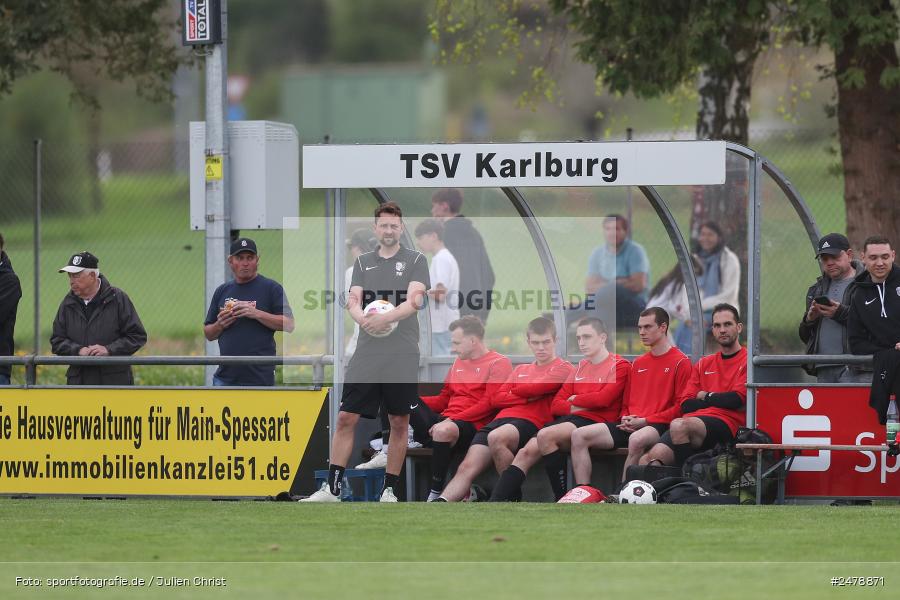Fundamentum Sportpark, Karlburg, 16.04.2025, sport, action, BFV, Fussball, 25. Spieltag, Kreisliga Würzburg Gr. 2, FVT, TSV, FV Thüngersheim, TSV Karlburg II - Bild-ID: 2478871
