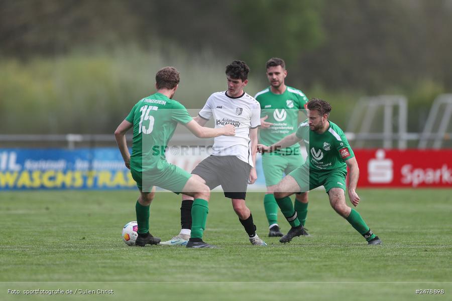 Fundamentum Sportpark, Karlburg, 16.04.2025, sport, action, BFV, Fussball, 25. Spieltag, Kreisliga Würzburg Gr. 2, FVT, TSV, FV Thüngersheim, TSV Karlburg II - Bild-ID: 2478898