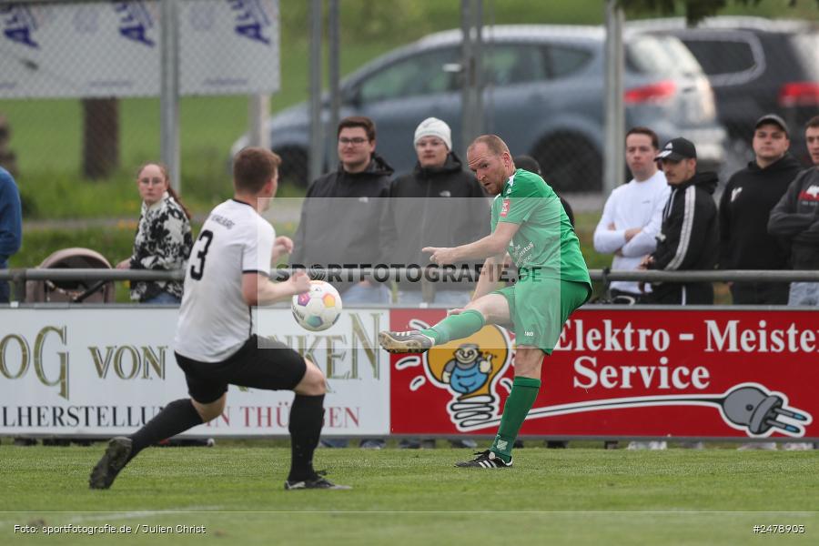 Fundamentum Sportpark, Karlburg, 16.04.2025, sport, action, BFV, Fussball, 25. Spieltag, Kreisliga Würzburg Gr. 2, FVT, TSV, FV Thüngersheim, TSV Karlburg II - Bild-ID: 2478903
