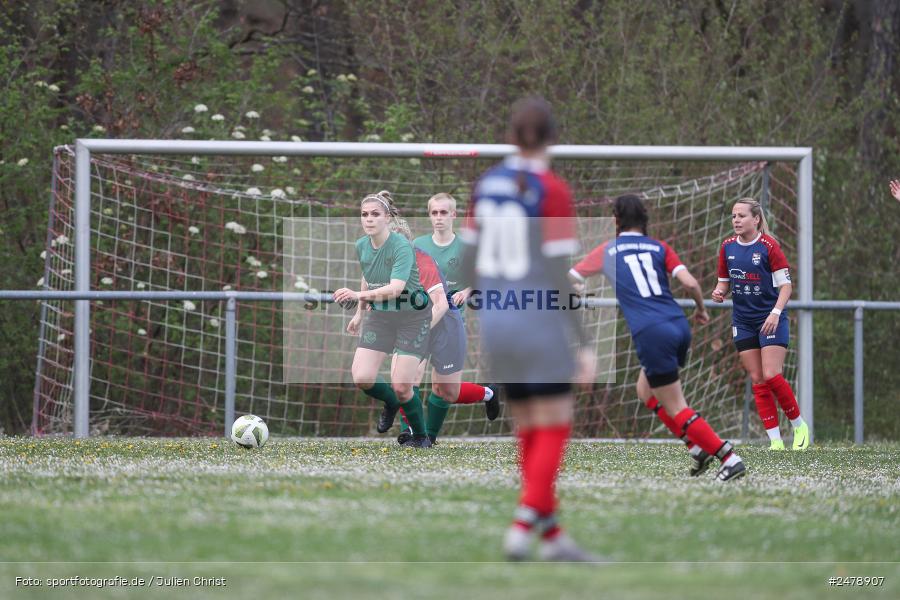 Sportgelände am Uhlberg, Karsbach, 16.04.2025, sport, action, BFV, Frauen Bezirksoberliga, Fussball, 16. Spieltag, SVV, FFC, SV 1928 Veitshöchheim, FFC Adelsberg-Karsbach - Bild-ID: 2478907