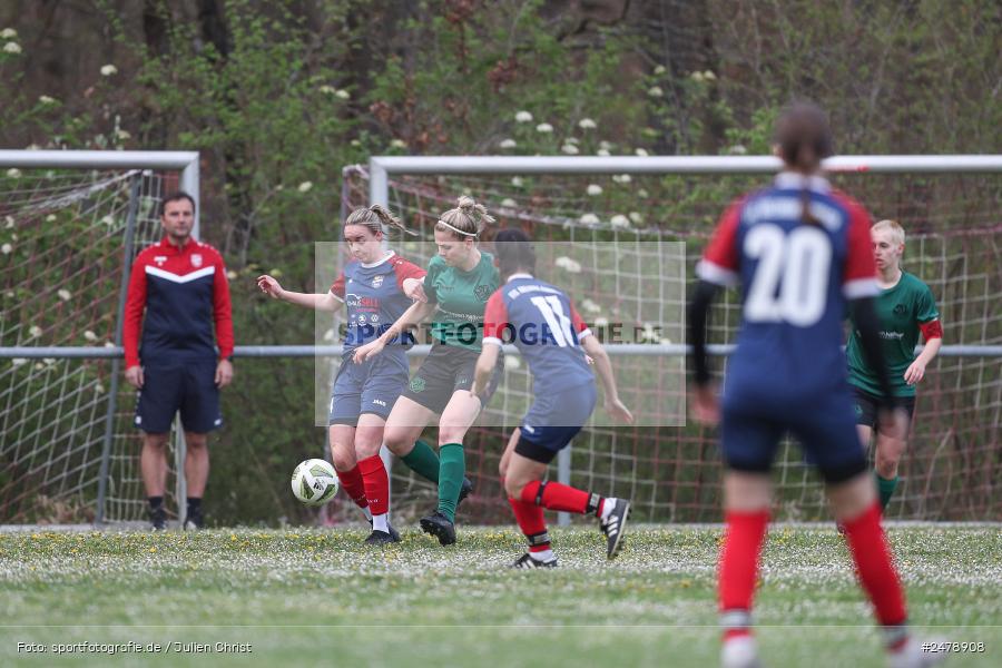 Sportgelände am Uhlberg, Karsbach, 16.04.2025, sport, action, BFV, Frauen Bezirksoberliga, Fussball, 16. Spieltag, SVV, FFC, SV 1928 Veitshöchheim, FFC Adelsberg-Karsbach - Bild-ID: 2478908